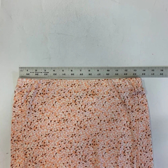 Walking On Sunshine Girl's Pale Orange Floral Elastic Waist Maxi Skirt SZ XL NWT - Picture 10 of 12